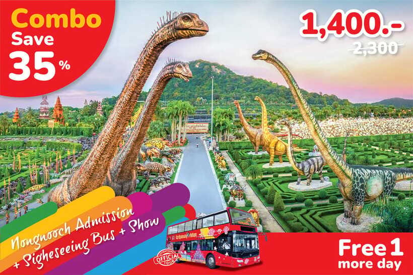 Hop-On Hop-Off Bus Tours and Nongnooch Pattaya Combo - Picking your timing across two days