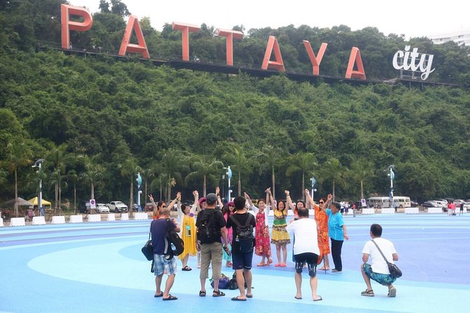 Pattaya City Tour : Big Buddha, Viewpoint & Gems Gallery - The “Pattaya City Sign” hill stop: views with Wat Kho Phra Bat